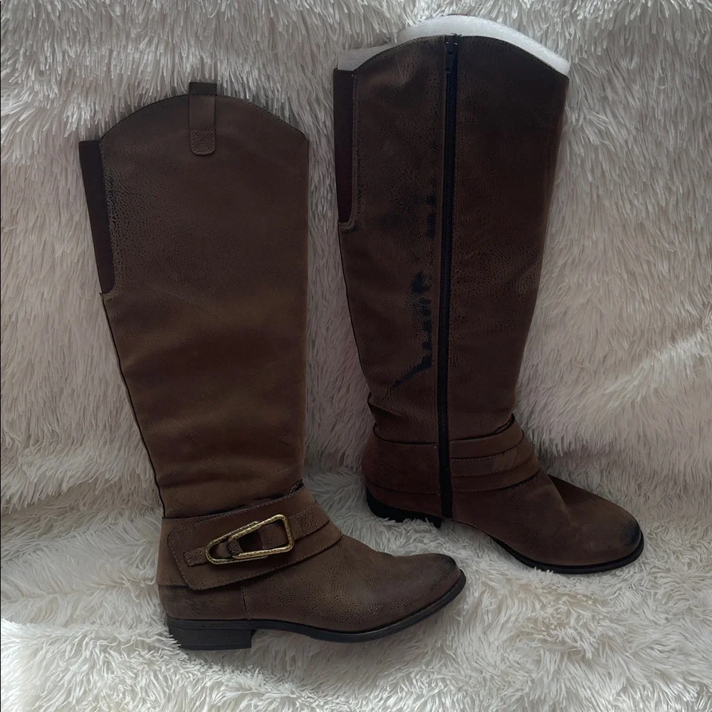 Crown Vintage Brown Ankle Boots - Picture 1 of 4